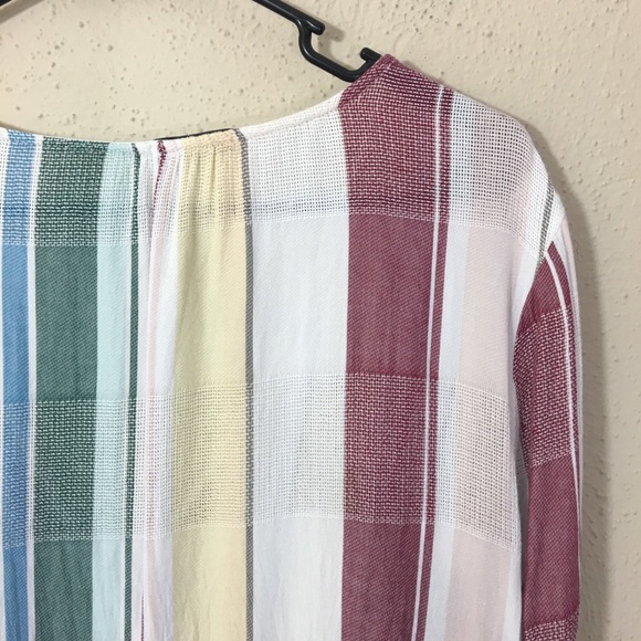 Rails Becca Cusco Stripe Dress Wrap Large - Picture 10 of 12